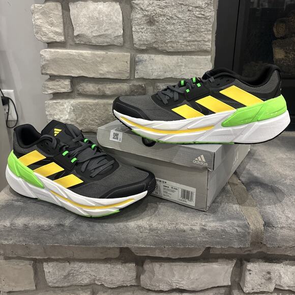 Adidas Adistar CS Grey Five/Beam Yellow/Solar Green GX8418 Men's Size 11.5 - Picture 1 of 9